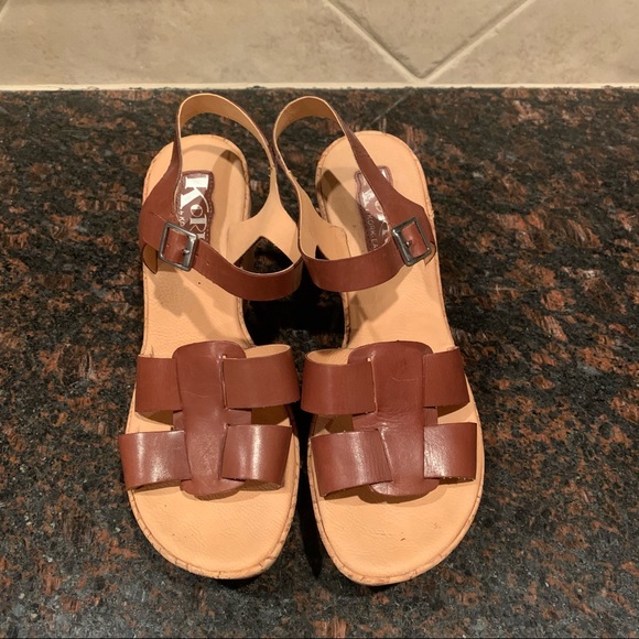 Kork-Ease Shoes - Kork-ease by Korks Brown Platform Sandals